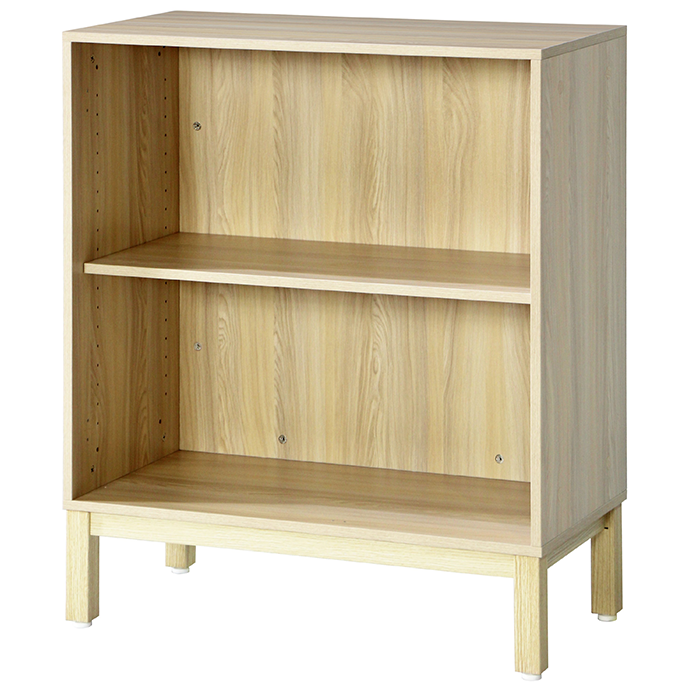 PREDONA 木製オープン書庫 2段 脚付き | オリジナル家具を多数品揃え 