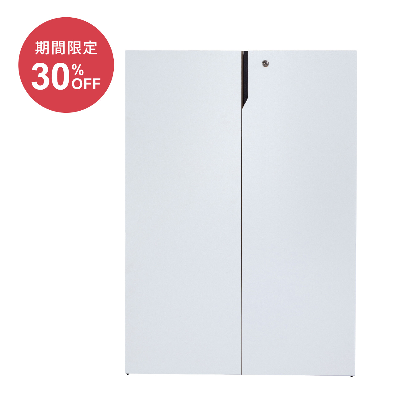 木製書庫用 両開き扉（3段/5段用 オプション）