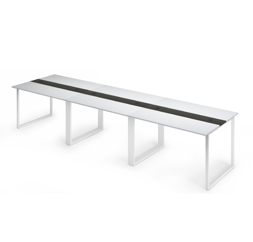 EZ+ フリーアドレスデスク 3連6人用 (360cm)