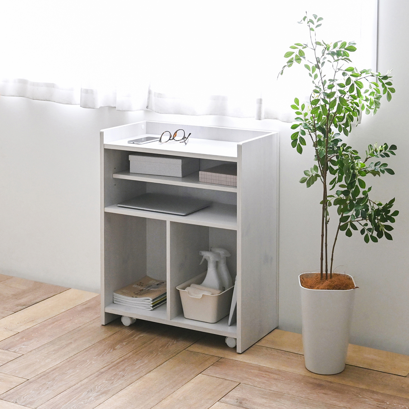 DEUTY (デゥーティー） カウンター下収納ワゴン（幅60cm）