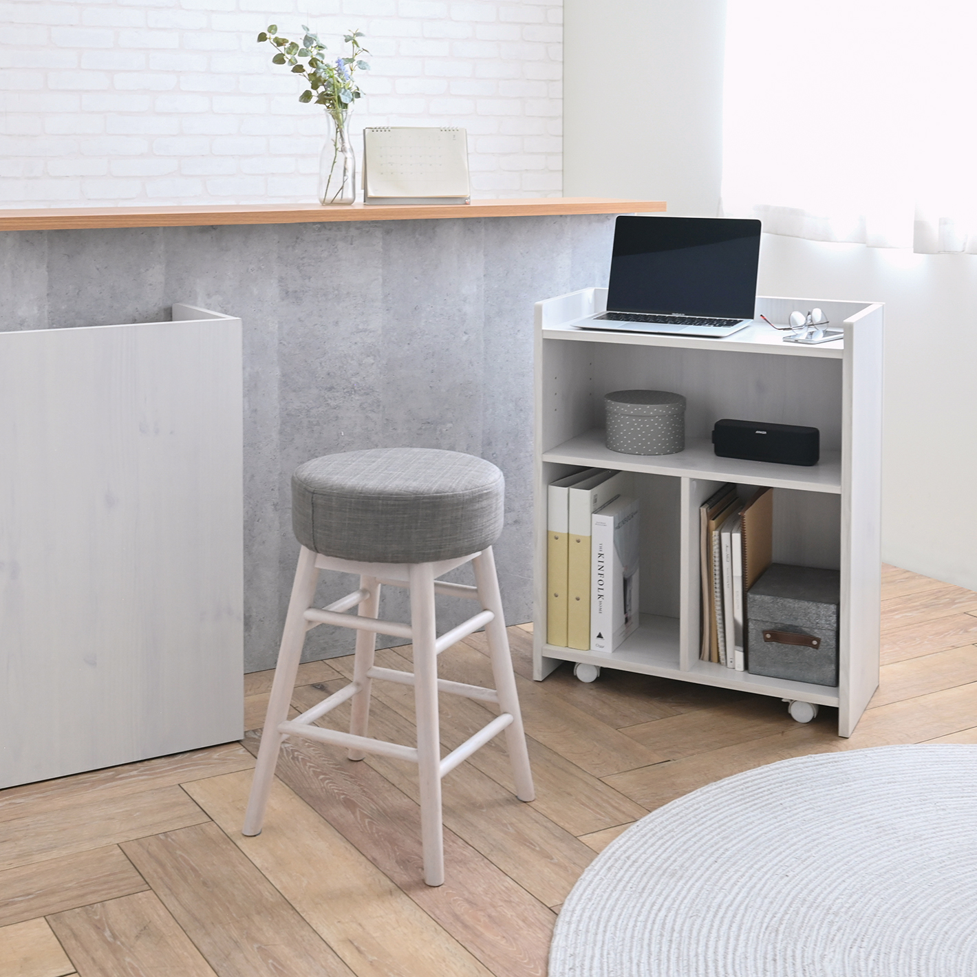 DEUTY (デゥーティー） カウンター下収納ワゴン（幅60cm）