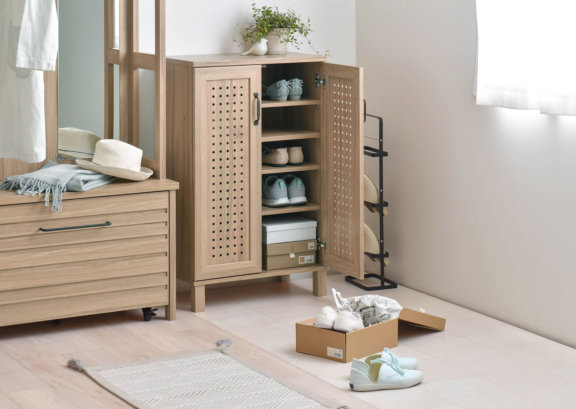 GENKA（ジェンカ）シューズ＆ストッカー（60cm幅）