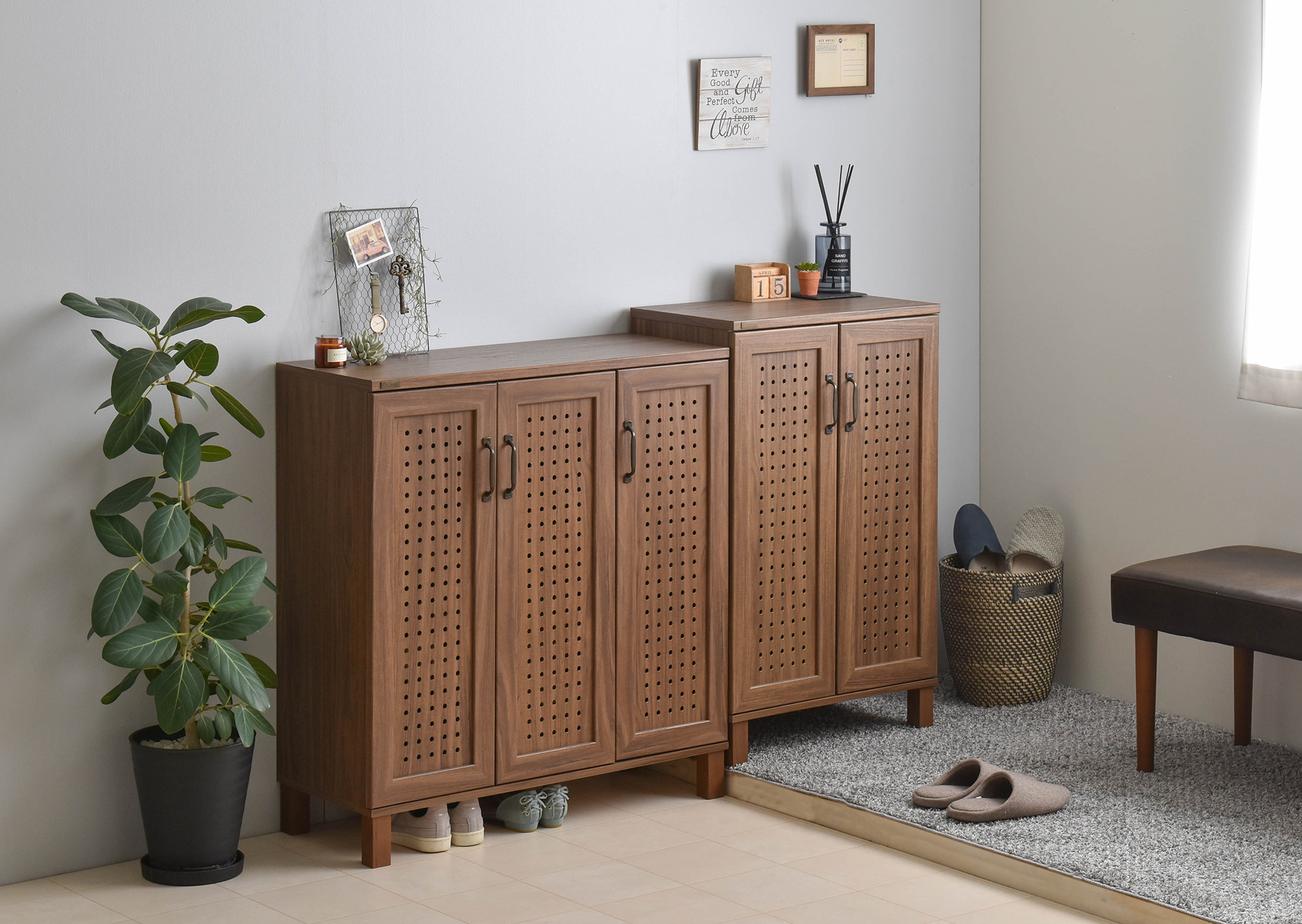 GENKA（ジェンカ）シューズ＆ストッカー（90cm幅）