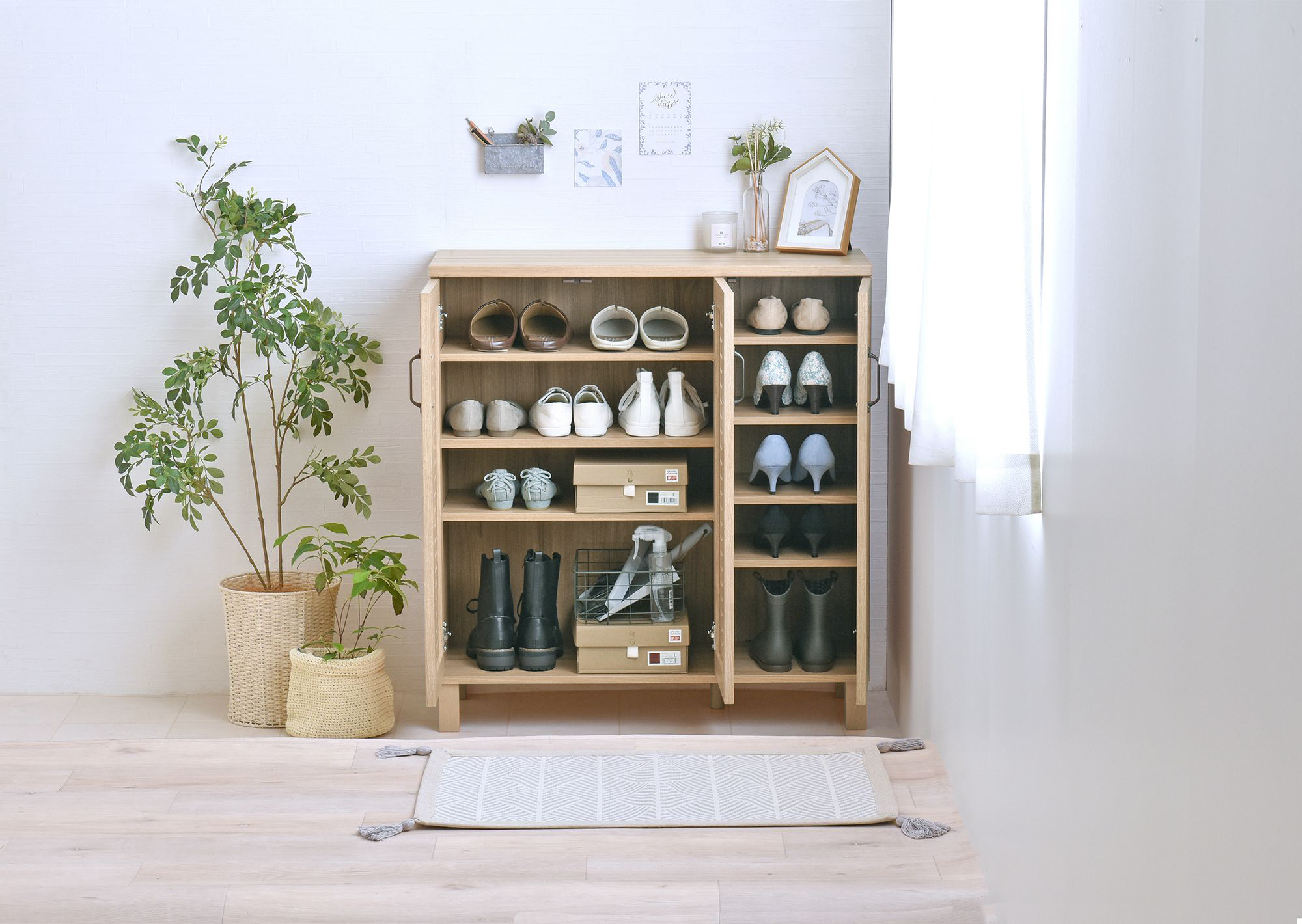 GENKA（ジェンカ）シューズ＆ストッカー（90cm幅）