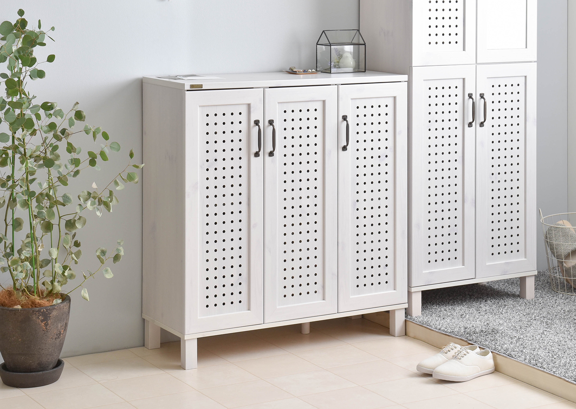 GENKA（ジェンカ）シューズ＆ストッカー（90cm幅）