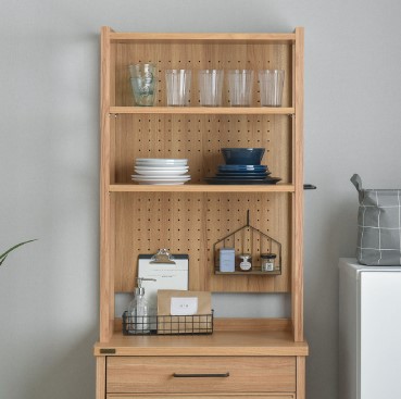 LAFIKA（ラフィカ）キッチンラック（ハイタイプ/高さ180cm）グレーナチュラル