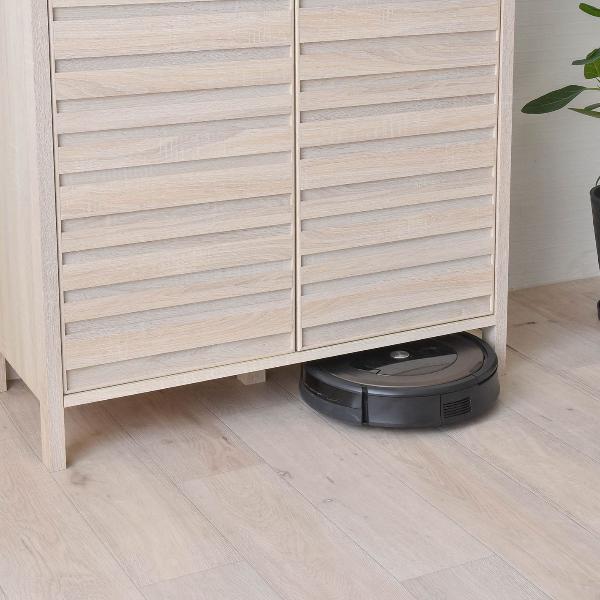 LAFIKA（ラフィカ）キッチンキャビネット（ロータイプ/高さ90cm）グレーナチュラル