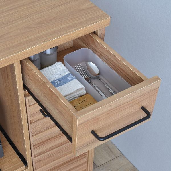 LAFIKA（ラフィカ）レンジボード（ロータイプ/高さ90cm）グレーナチュラル