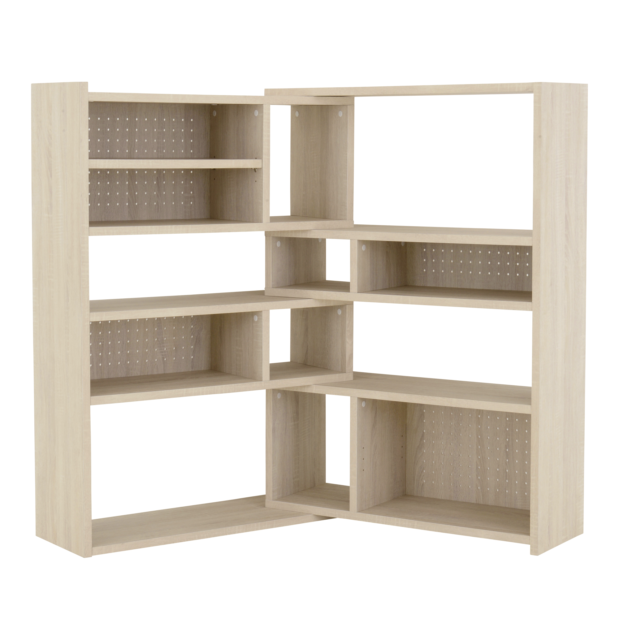 Like（ライク） 伸縮ラック（ハイタイプ／高さ126cm）オークナチュラル