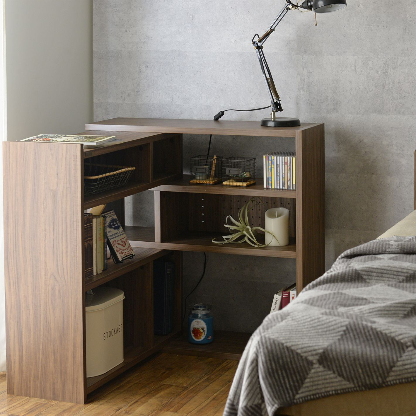 Like（ライク） 伸縮ラック（ロータイプ／高さ88cm）