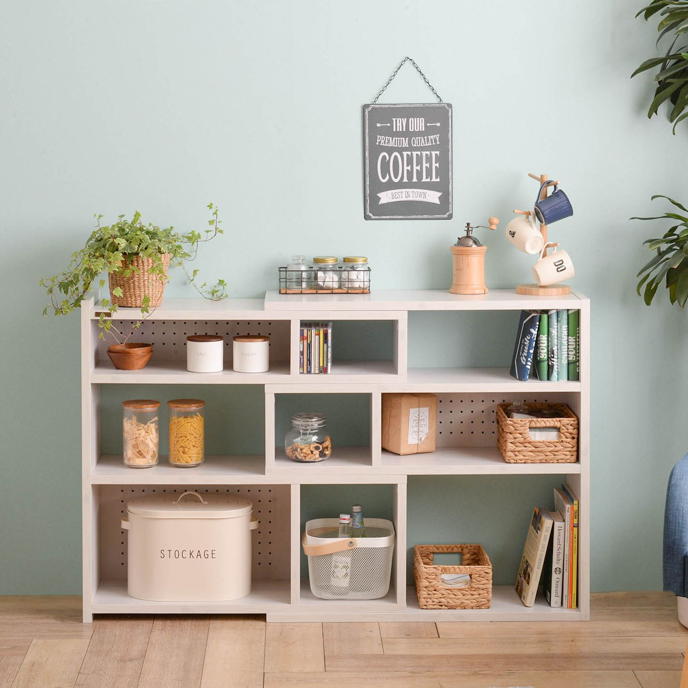 Like（ライク） 伸縮ラック（ロータイプ／高さ88cm）