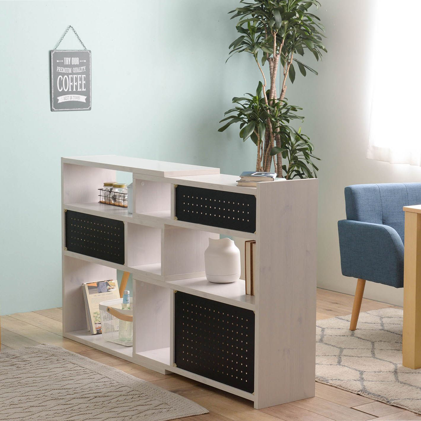 Like（ライク） 伸縮ラック（ロータイプ／高さ88cm）